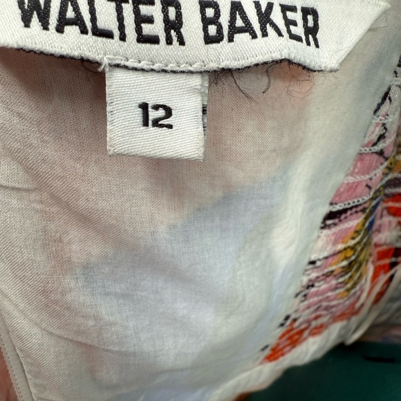 Walter Baker Natasha Bold Print High Slit Cut Out Mid Dress - Picture 6 of 8